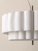 Axyaa Nordic Wabi Sabi Fabric Pendant Lamp Chandelier for Home Decor Lighting.