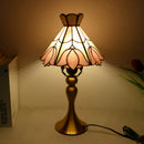 Axyaa French Romance Rose Tiffany Stained Glass Bedside Lamp LED Lighting