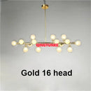 Axyaa Glass Ball LED Chandelier for Living Room Kitchen Island Decoration