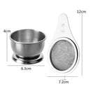 Axyaa Stainless Steel Tea Strainer Set - Japanese Style Infuser Filter for Kitchen