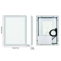 Axyaa Backlit LED Bathroom Mirror | Dimmable | Demist | Wall Mounted | Rectangle