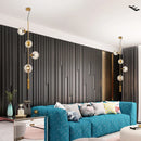 Axyaa Glass Ball Chandelier with LED Tube Bubbles - Industrial Loft Decor