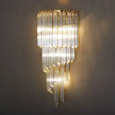 Axyaa Black Crystal Wall Lamp: Nordic Luxury LED Lighting for Bedroom, Living Room & Dressing Table