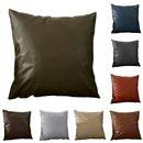 Axyaa Imitation Leather Throw Pillow Cover for Home Decor Sofas Cars