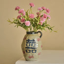 Axyaa Retro Sunflower Earthenware Vase, Japanese Style, Living Room Flower Arrangement