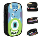 Axyaa Monsters Mike and Sullivan Double Layer Pencil Case for School and Makeup