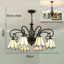 Axyaa Bohemian Stained Glass Pendant Chandelier: Creative Luxury Lighting for Home & Event Spaces