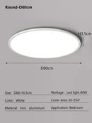Axyaa Modern Round LED Dimmable Ceiling Light for Bedroom and Study Room