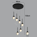 Axyaa Crystal Chandelier Stair Pendant Light Modern Living Room Interior Lighting