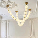 Axyaa Pearl Necklace Pendant Light Exhibition Hall Coffee Shop Bar Duplex Staircase
