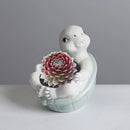 Axyaa Turtle Succulent Plant Pot Garden Flower Vase Cute Balcony Decor Pot