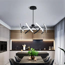 Axyaa Modern Adjustable Led Ceiling Chandelier in Gold/Black/White