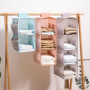 Axyaa Multi-layer Folding Hanging Storage Organizer for Bras, Underwear, Socks, and Clothes