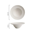 Axyaa Frosted Ceramic Soup Dessert Pasta Fruit Salad Molecular Cuisine Bowl