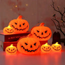 Axyaa LED Ghost Face Pumpkin Lantern for Festive Atmosphere GlowNotificationCenter