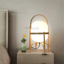 Axyaa Wood Art LED Desk Lamp Modern Simple Design Table Light for Home Decor