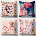 Axyaa Mother's Day Flower Pillowcase Set