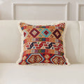 Axyaa Retro Cotton & Linen Throw Pillowcase 45x45 - Yarn-Dyed Jacquard Cover