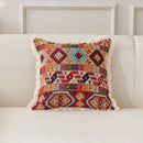 Axyaa Retro Cotton & Linen Throw Pillowcase 45x45 - Yarn-Dyed Jacquard Cover