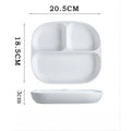 Axyaa Ceramic Grid Plate: Special Breakfast Plate for Fat Reduction and Weight Loss