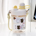Axyaa Kawaii Boba Water Bottle with Straw Tea Infuser, 500ml