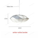 Axyaa Nordic Fabric Lantern LED Chandelier Pendant Light for Home Decor