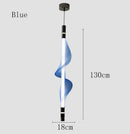 Axyaa Nordic Vertical Pendant Light - PVC Tube Ceiling Kitchen Island Lamp