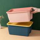 Axyaa Desktop Storage Box with Lid: Multifunction Organizer for Cosmetics, Makeup, and Sundries