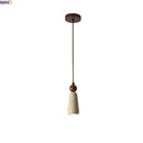 Modern Nordic Axyaa Wood Stone LED Pendant Light for Living Dining Room Decor