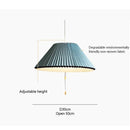 Axyaa Pleated Fabric Umbrella Chandelier LED - Modern Living Room Pendant Lights