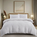Axyaa Tufted Geometric Duvet Cover Set with Pillowcases - Lightweight Boho Bedding