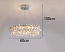 Axyaa LED Crystal Chandelier Ceiling Lamp for Living Room Lighting