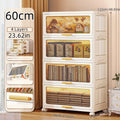 Axyaa Foldable Flip-Top Storage Cabinet: 3-6 Tier Kitchen/Bathroom/Living Room Organizer
