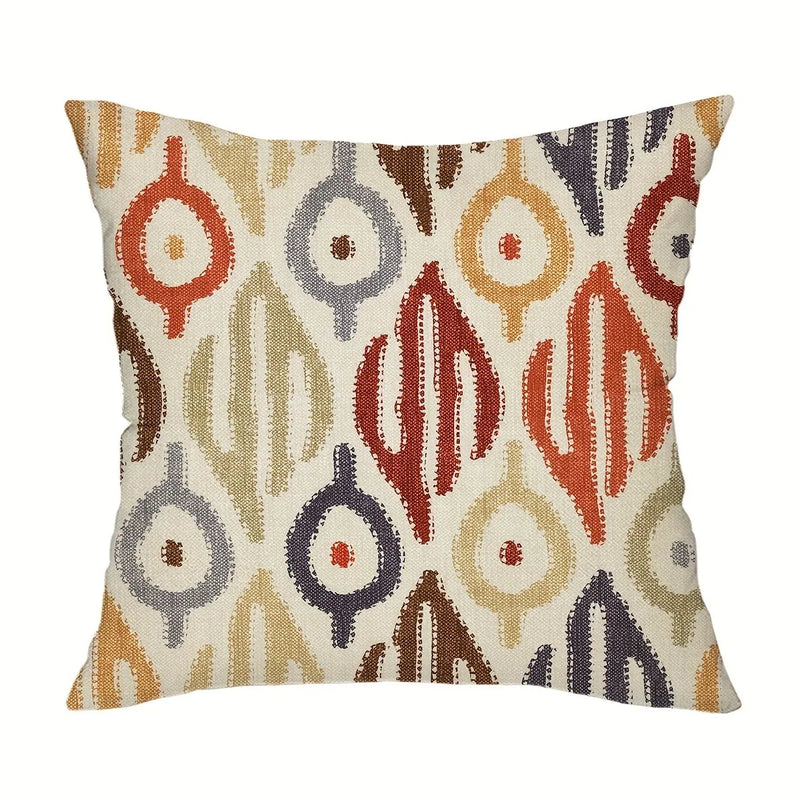 Axyaa Geometric Pattern Printed Pillowcase for Home Decoration