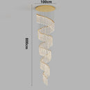 Axyaa Gold Crystal Duplex Chandelier - Rotating, Luxurious Design for Home Staircase