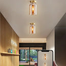 Axyaa Nordic Retro Glass Ceiling Lamp LED Pendant Chandelier for Luxe Home Decor