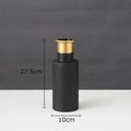Axyaa Black Gold Ceramic Vase Desk Decoration Flowers Pots Modern Home Decor