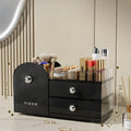 Axyaa 2 in 1 Cosmetic & Jewelry Organizer Drawer Layers Makeup Storage Box