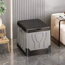 Axyaa Portable Folding Toilet with Lid Trash Bin for Camping Travel