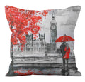 Axyaa Romantic Paris Couple Cushion Cover: Home & Office Decor - Valentine Theme
