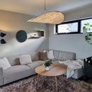 Axyaa Cloud Chandelier: Danish Paper Pendant Lamp for Home Décor