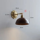 Axyaa Nordic Glass LED Copper Wall Lamp for Modern Home Indoor Lighting