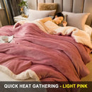 Axyaa Double Sided Wool Throw Blanket for Queen Bed
