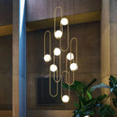 Axyaa Crystal Chandelier: Luxury Living Room & Bedroom Pendant Light