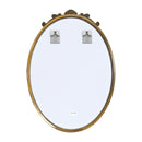 Axyaa Baroque Decor Oval Wall Mirror 70/80/90cm for Bathroom Bedroom Hallway