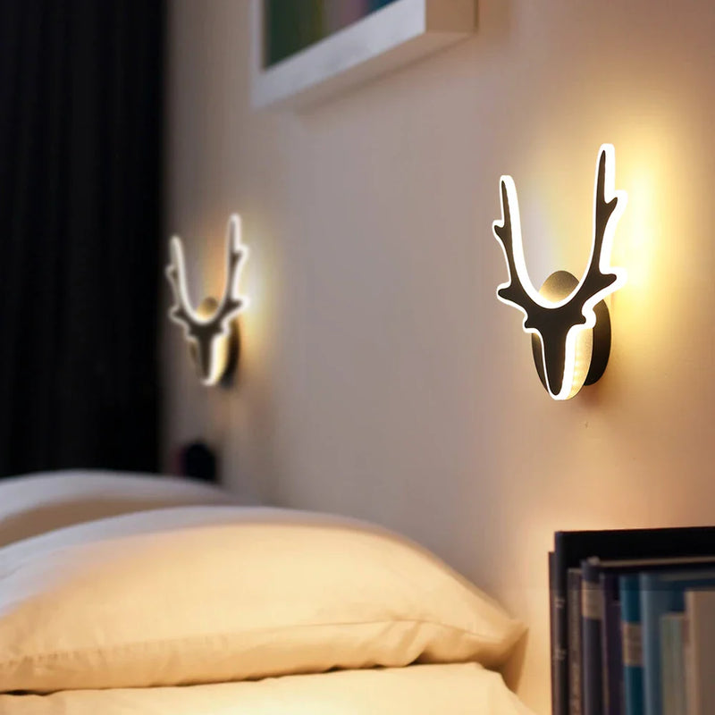 Axyaa Antler LED Wall Sconce Nordic Style Indoor Bedroom & Bathroom Light