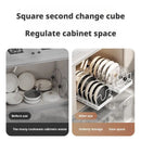 Axyaa Pot Lid Storage Rack: Under Cabinet Sliding Organizer for Pots, Pans, and Dishes