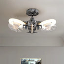 Axyaa Ceiling Fan with LED Light & Control for Modern Bedroom & Living Room
