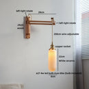 Axyaa LED Wall Light with White Ceramic Shade - Japan Style Stair & Bedside Lamp