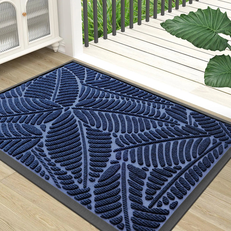 Axyaa Rubber Entrance Doormats: Non-slip Heavy Duty Outdoor Mats